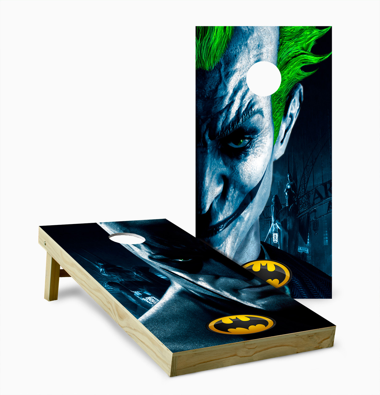 Batman and Joker Cornhole Set with Bags - Custom Cornhole, LLC