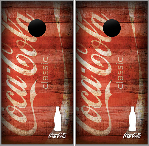 Coca-Cola Cornhole Set with Bags - Custom Cornhole, LLC