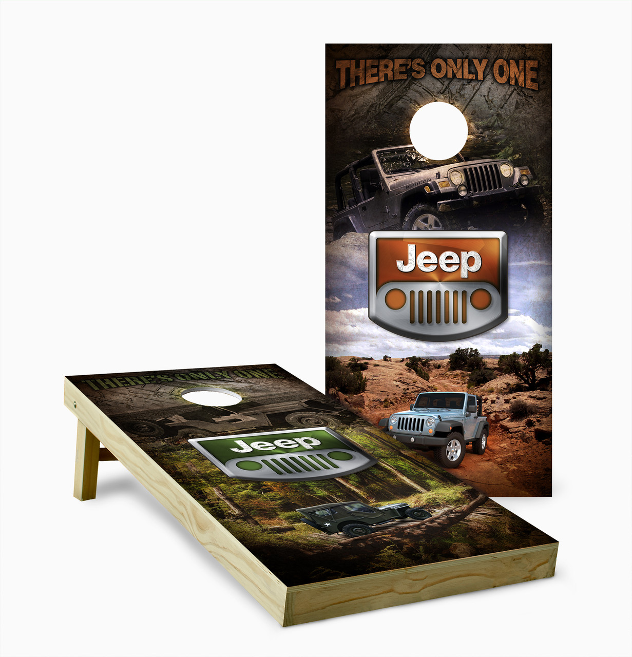 Jeep Cornhole Set with Bags - Custom Cornhole, LLC