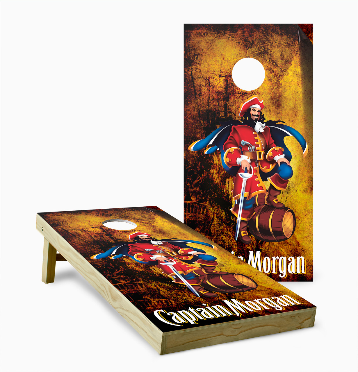 Captain Morgan Cornhole Set with Bags - Custom Cornhole, LLC