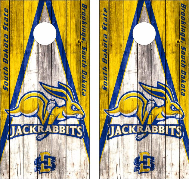 SDSU Jackrabbits 0446 cornhole board vinyl wraps stickers posters decals skins