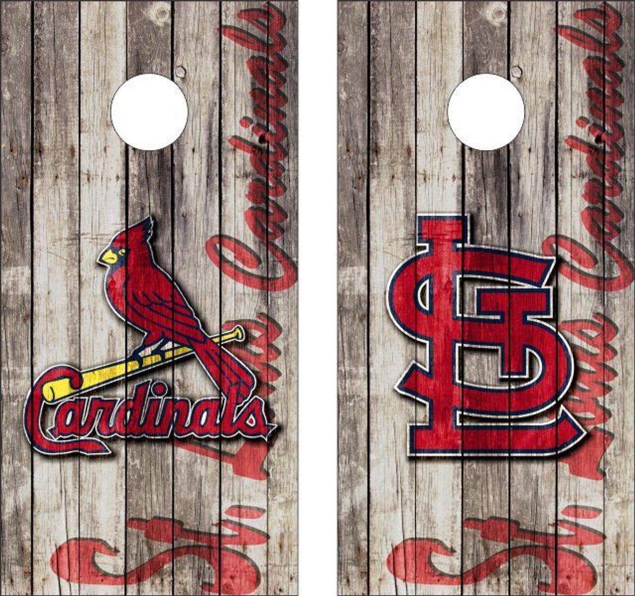 St. Louis Cardinals Version 6 Cornhole Wraps - Set of 2 - Custom Cornhole,  LLC