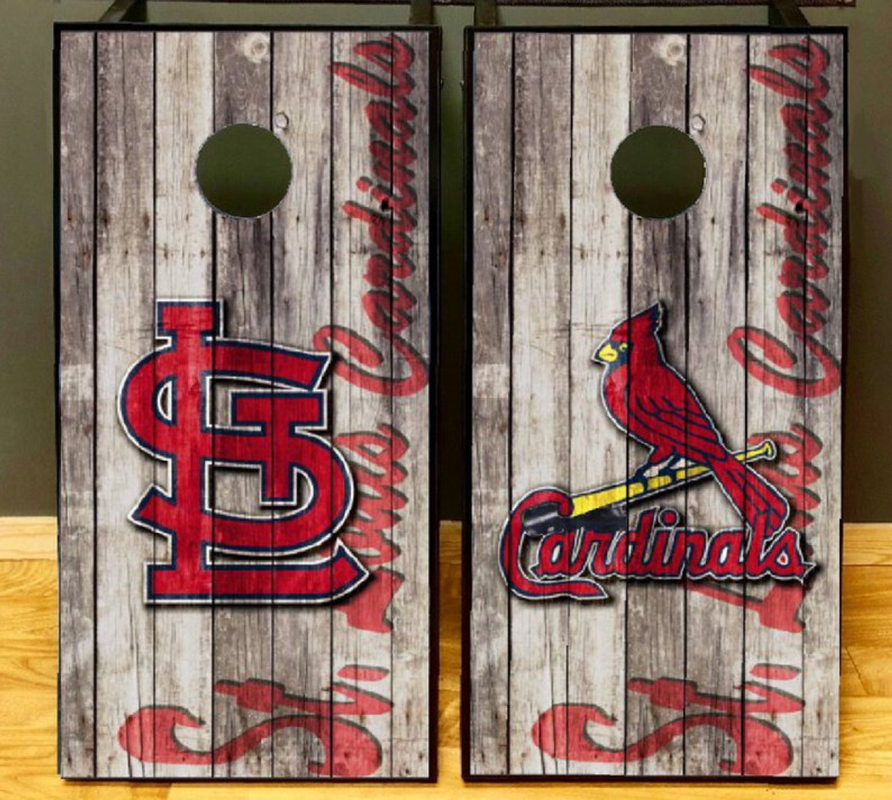 St. Louis Cardinals Version 6 Cornhole Set with Bags - Custom Cornhole, LLC