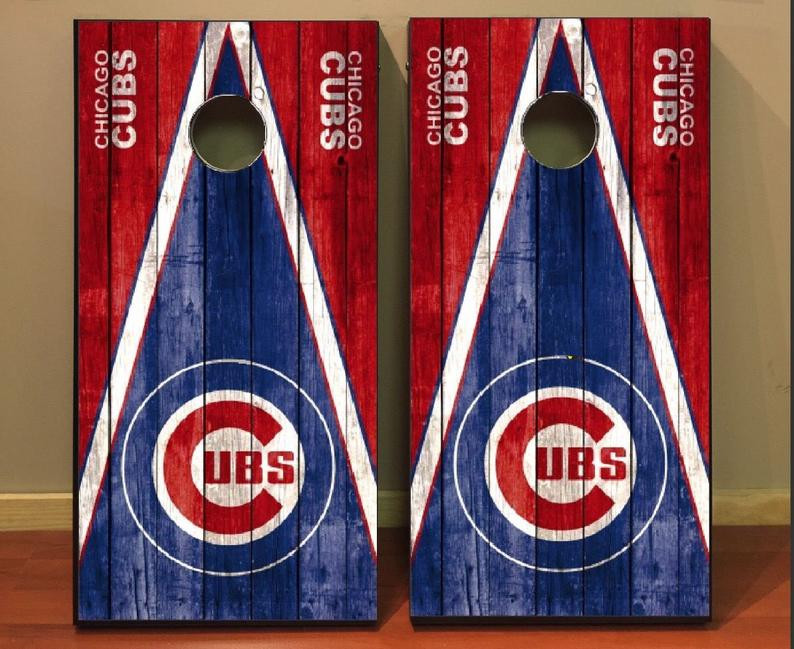 chicago cubs cornhole bags