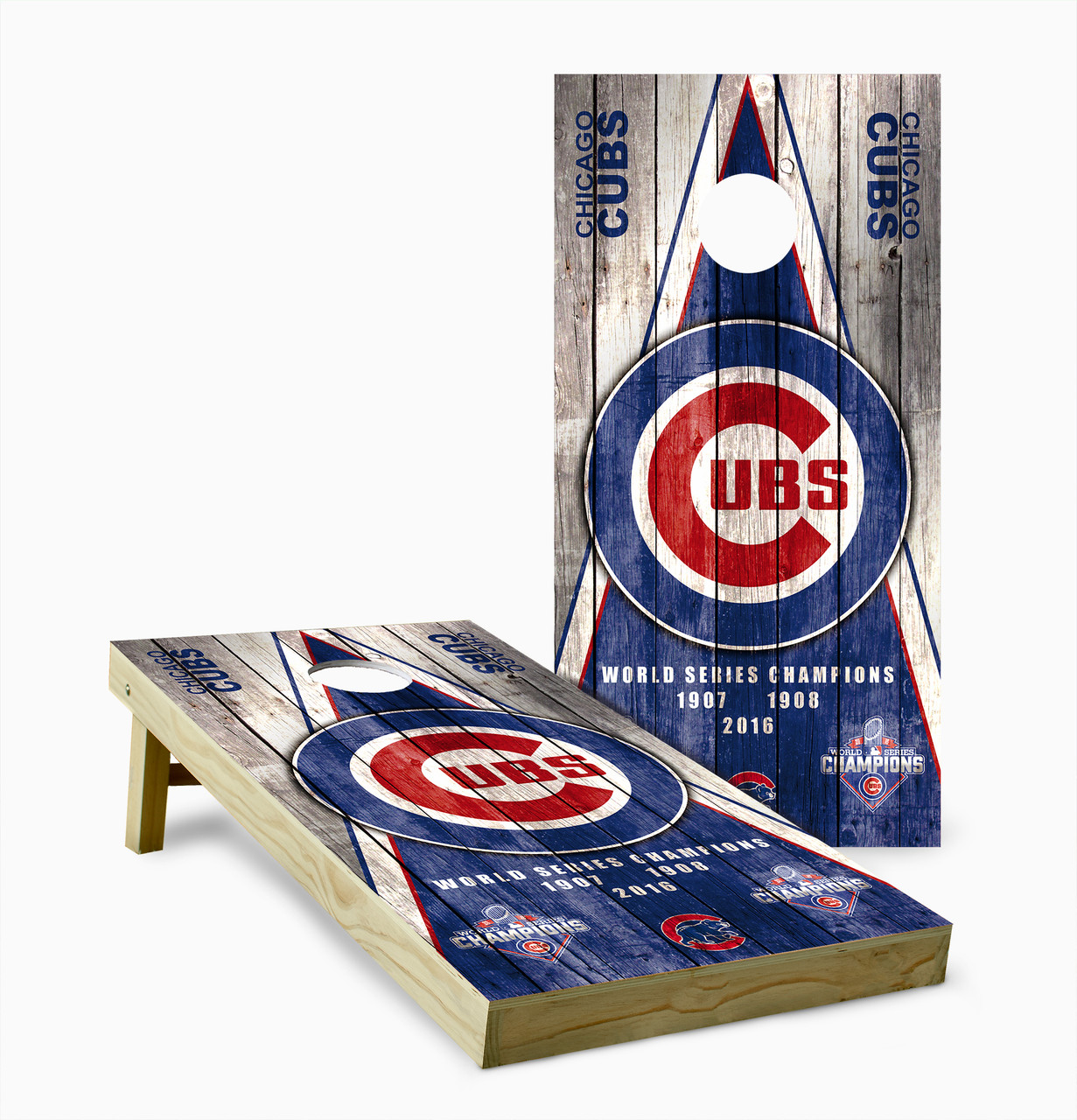 Chicago Cubs World Champions custom cornhole boards