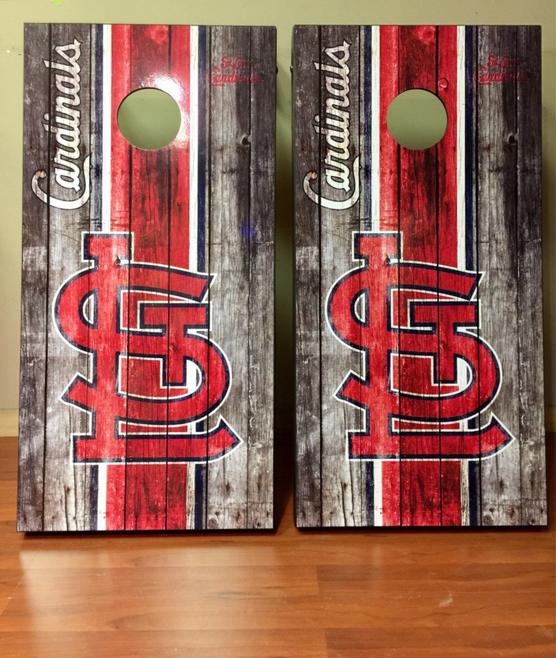 St. Louis Cardinals 2' x 3' Solid Wood Cornhole Vintage Game Set
