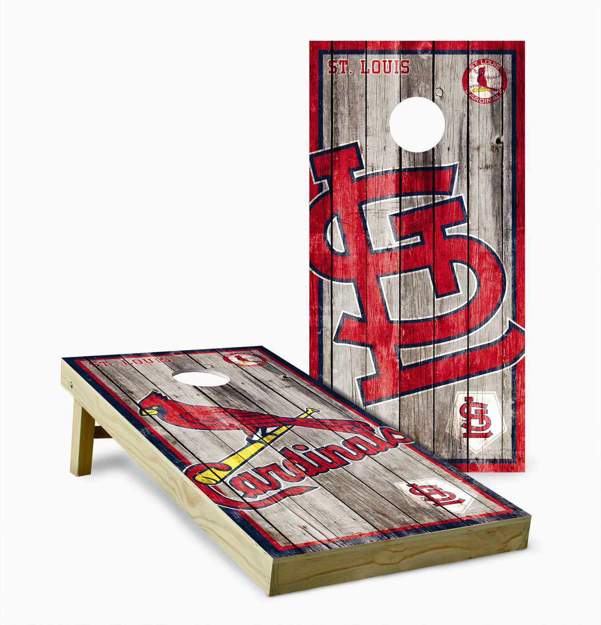 St. Louis Cardinals Version 4 Cornhole Set with Bags - Custom Cornhole, LLC