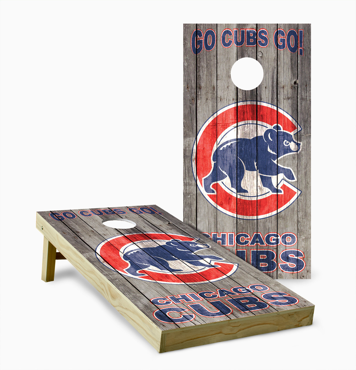 Chicago Cubs Version 14 Cornhole Set with Bags - Custom Cornhole, LLC