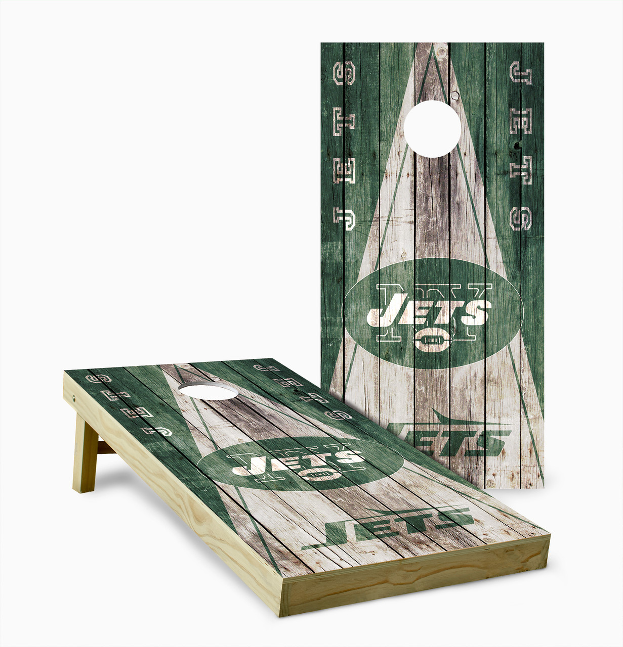 NFL New York Jets Tabletop Cornhole Game W/Bluetooth Speaker and 4 Bean  Bags