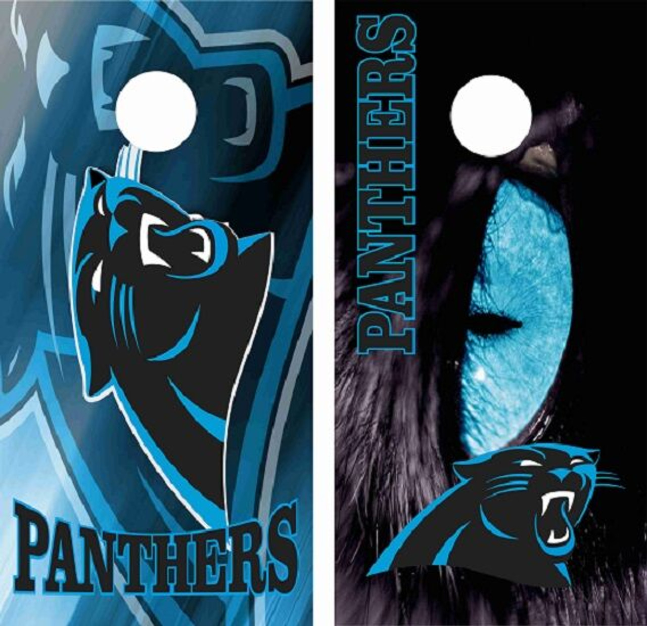 Carolina Panthers Version 7 Cornhole Wraps - Set of 2