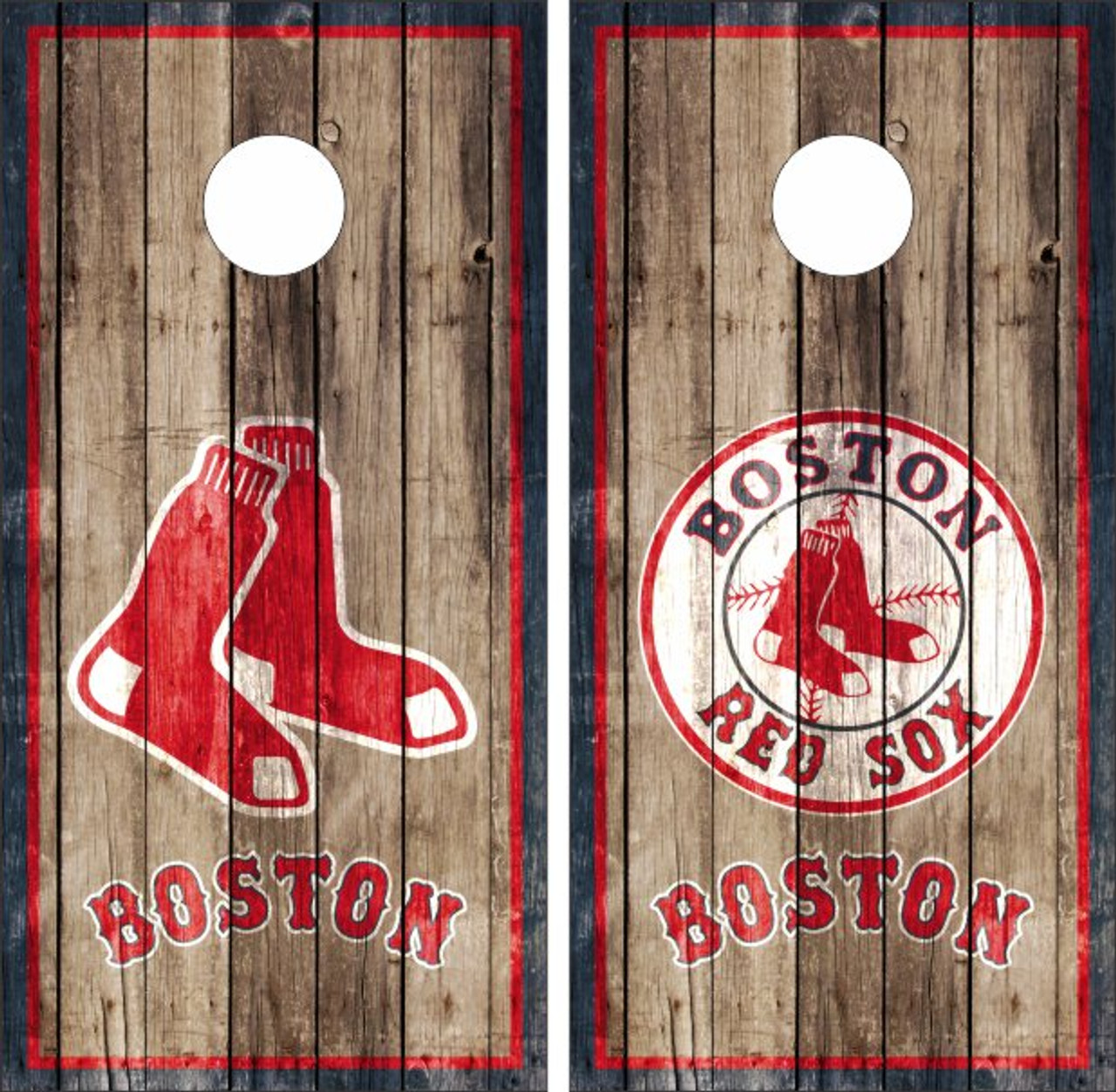 Boston Red Sox Horizon Wood Covers (Red/White/Blue)