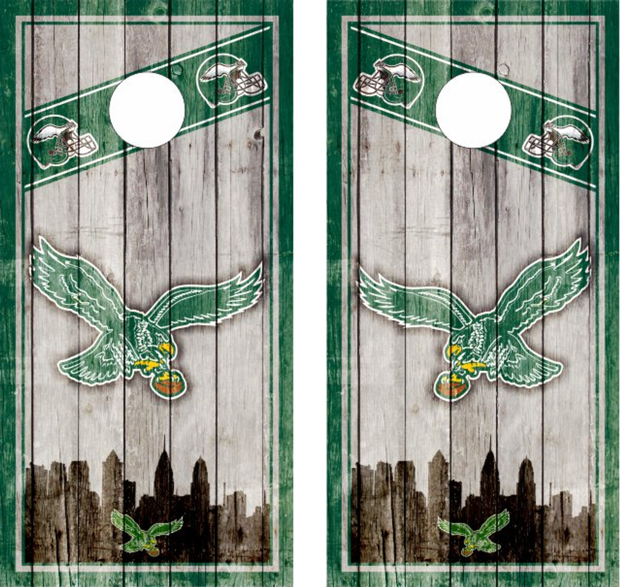 Philadelphia Eagles 2' x 4' Triangle Cornhole Board Set