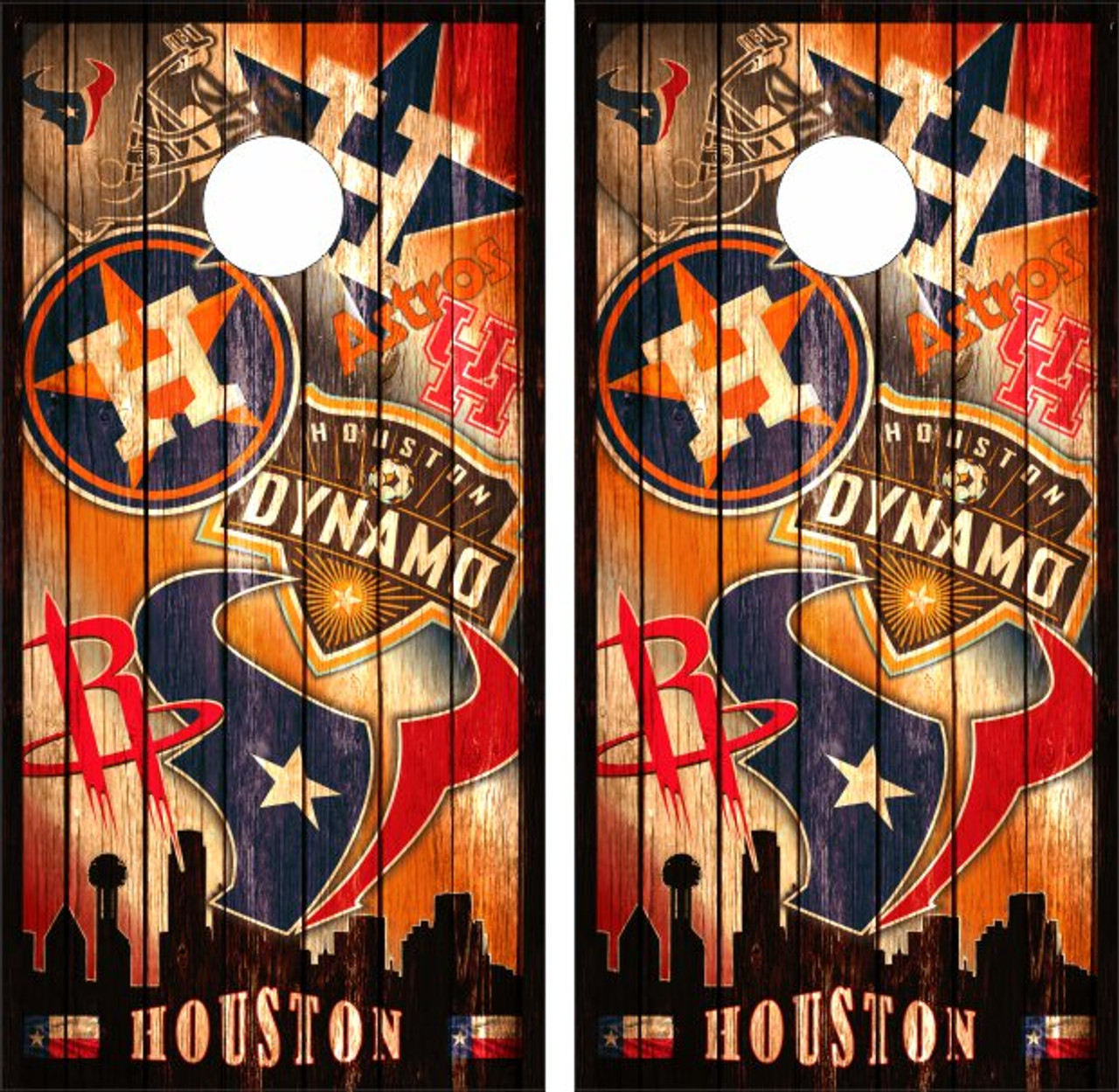 Boston Sports (Version 8) Cornhole Wraps - Set of 2 - Custom Cornhole, LLC