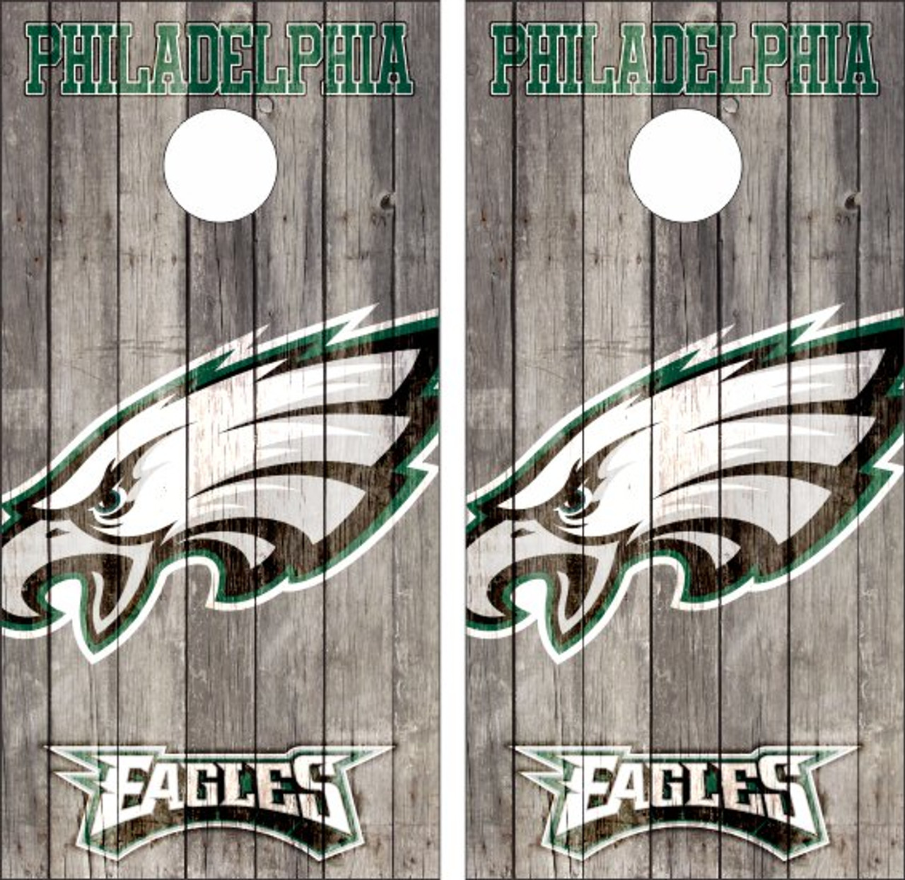 Philadelphia Eagles Cornhole Board Wraps