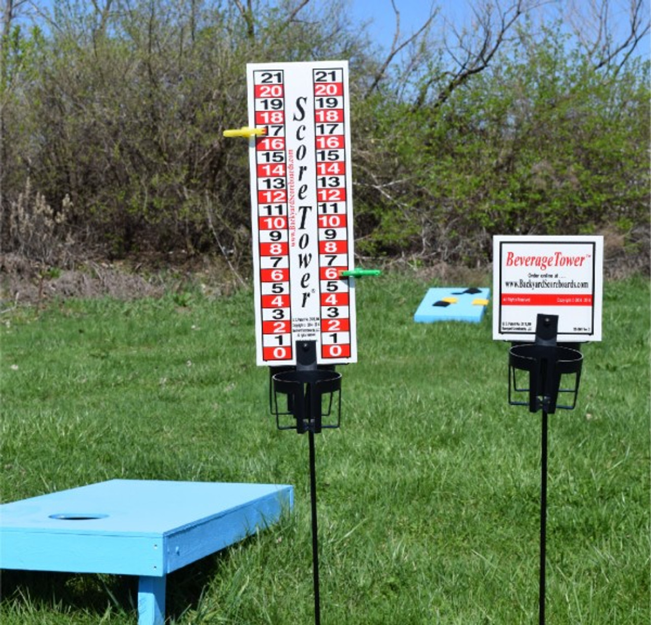 Scoretowerdrinkholder Combo Custom Cornhole Llc