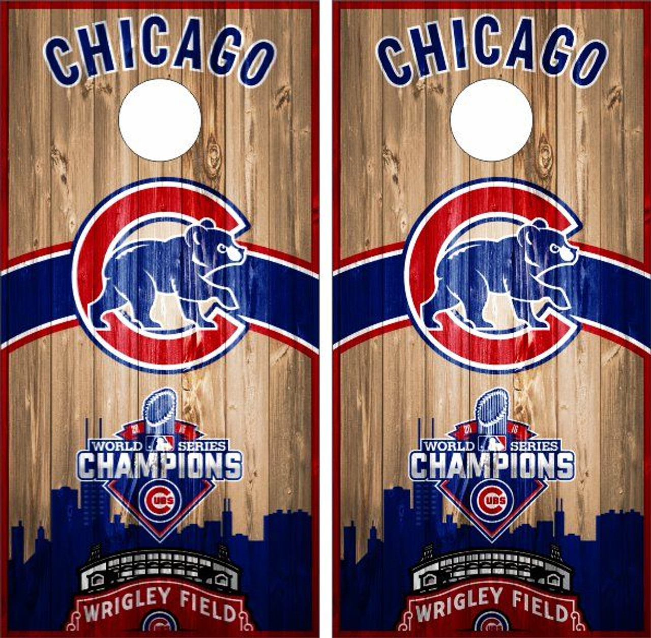 Chicago Cubs Cornhole Wraps / Skins