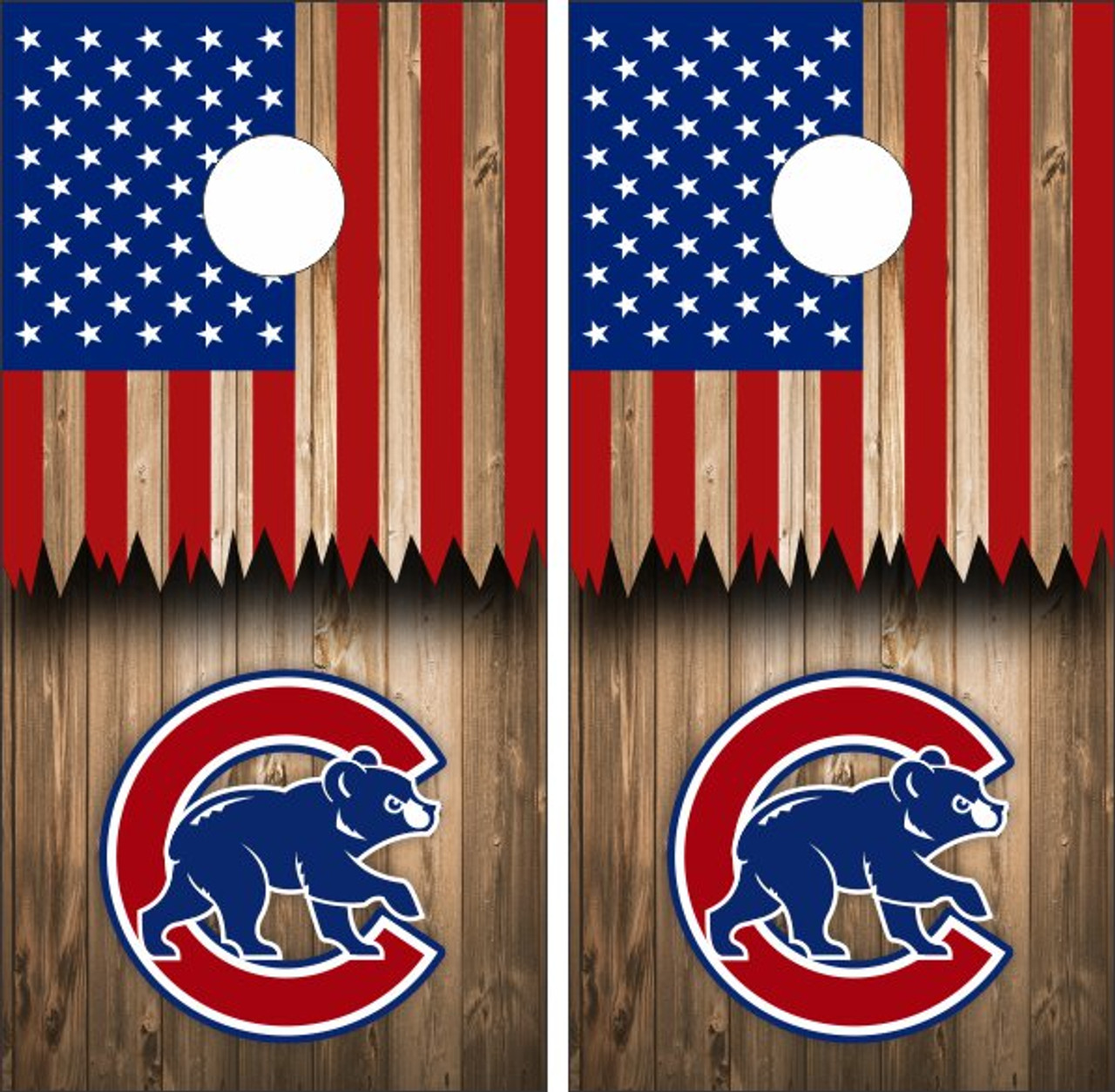 Chicago Cubs World Champions custom cornhole boards