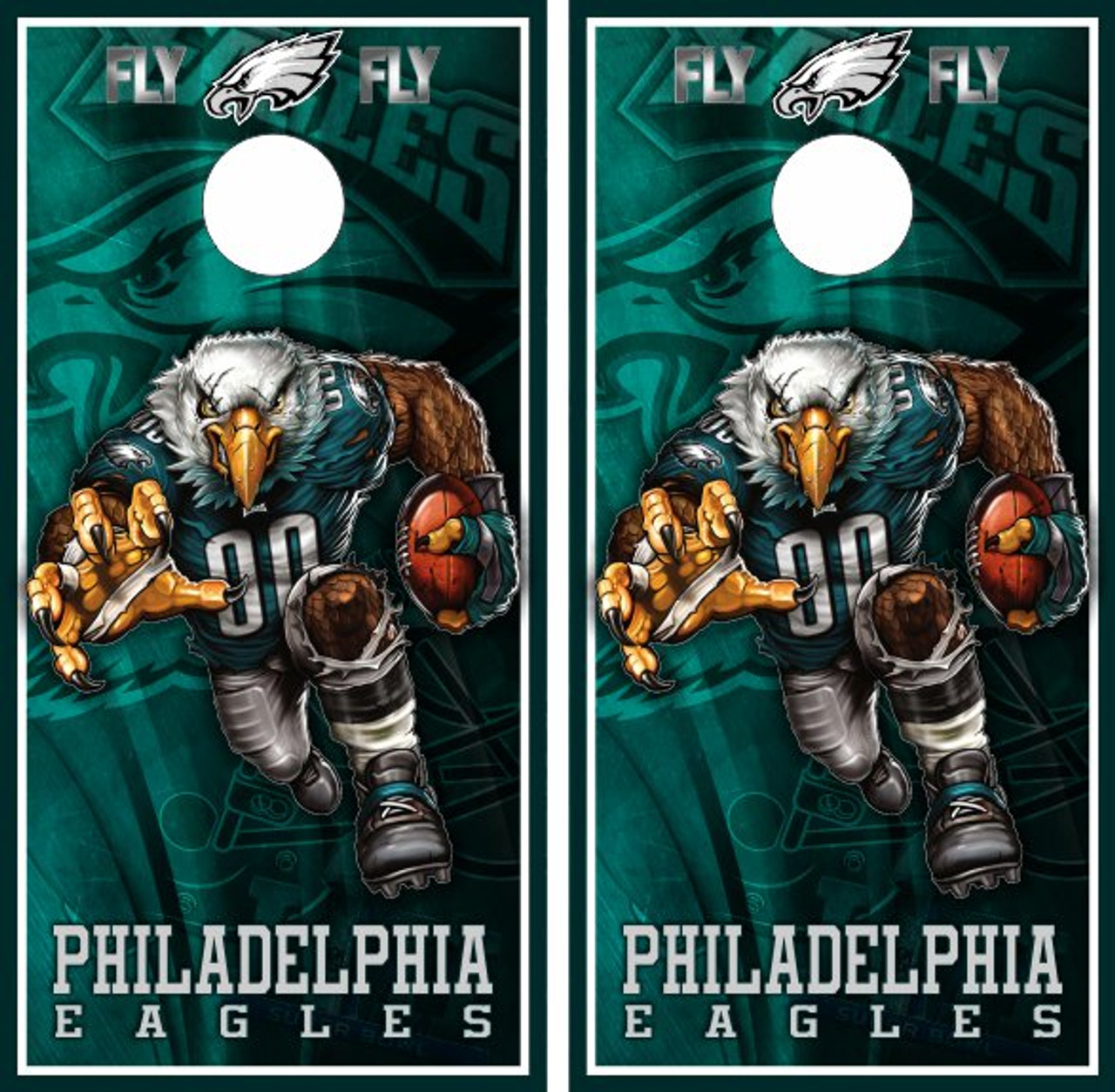 philadelphia eagles cornhole set