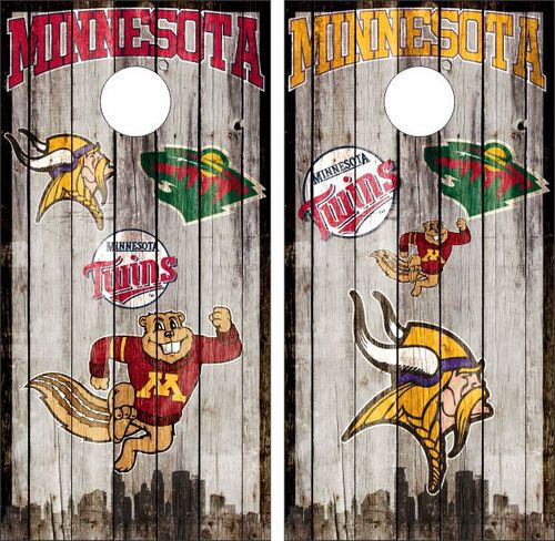 Minnesota Sports Cornhole Set with Bags - Custom Cornhole, LLC
