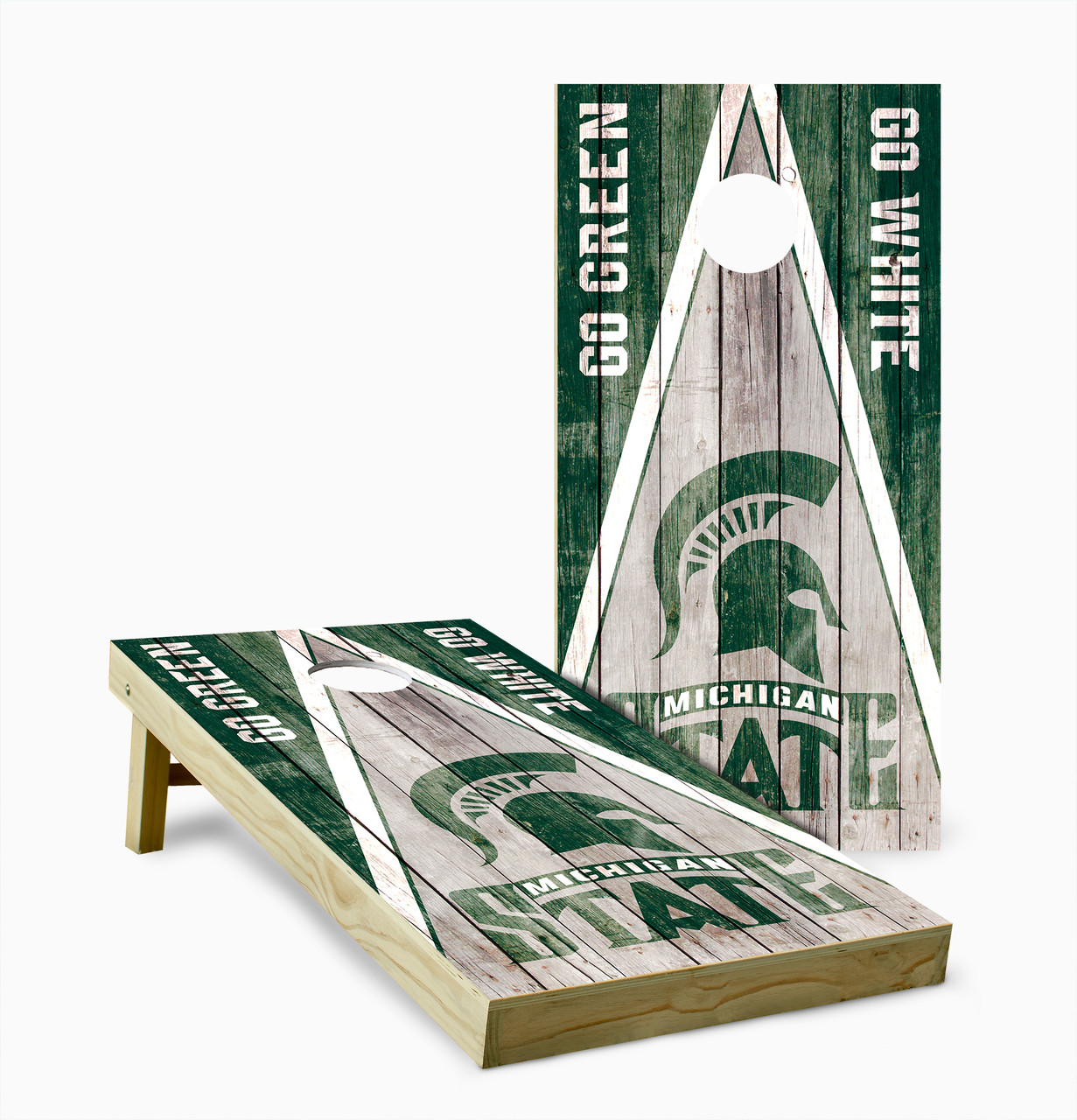 Michigan State Spartans Version 5 Cornhole Set with Bags - Custom