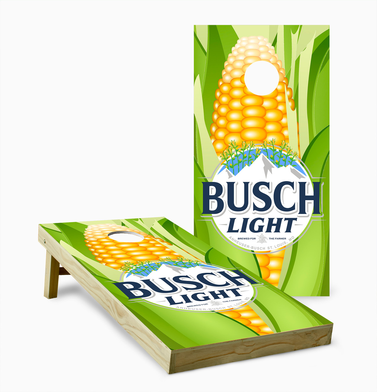 Busch Light Corn Cornhole Set with Bags - Custom Cornhole, LLC