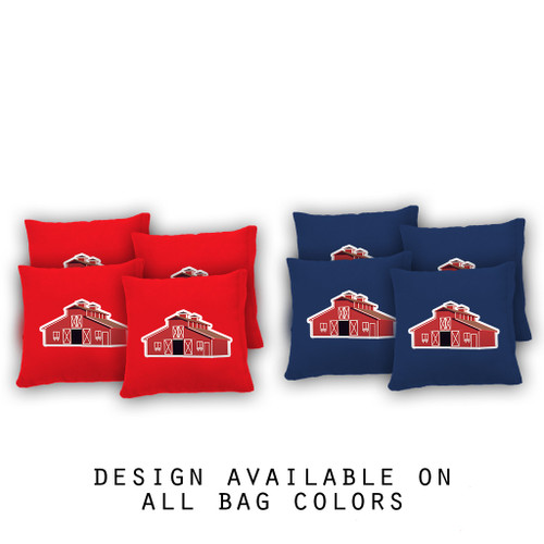 Red Barn Cornhole Bags - Set of 8