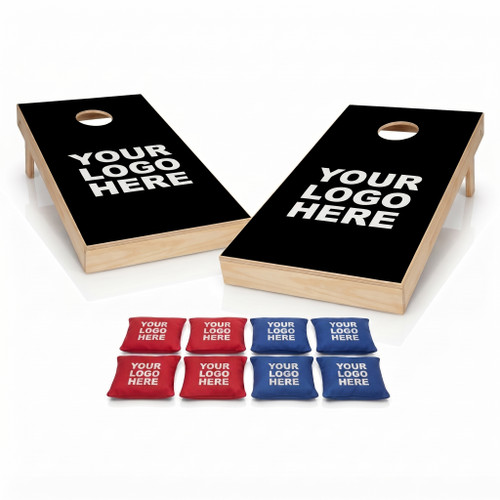 Custom Stained Cornhole Set with Bags