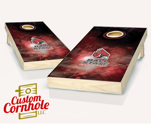 Ball State Cardinals Smoke Cornhole Set with Bags