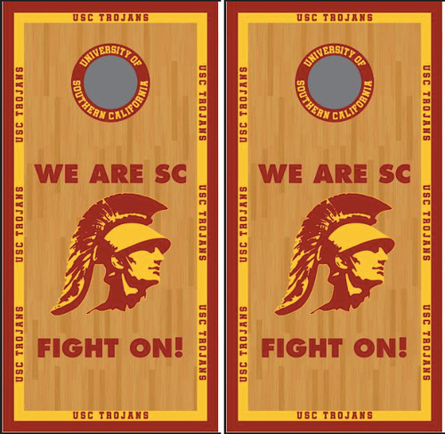 USC Trojans Version 5 Cornhole Wraps - Set of 2