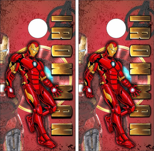 Iron Man Cornhole Wraps - Set of 2