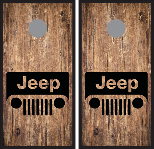 Jeep Version 8 Cornhole Wraps - Set of 2