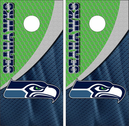 Seattle Seahawks Vintage Holz Cornhole Brett Aufkleber Wrap