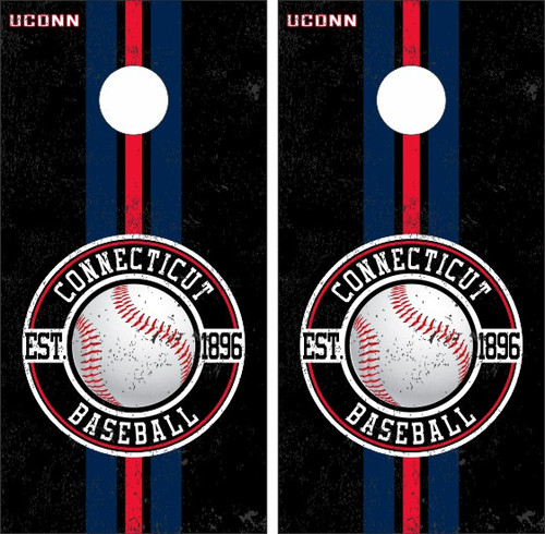 Connecticut Huskies Version 4 Cornhole Wraps - Set of 2