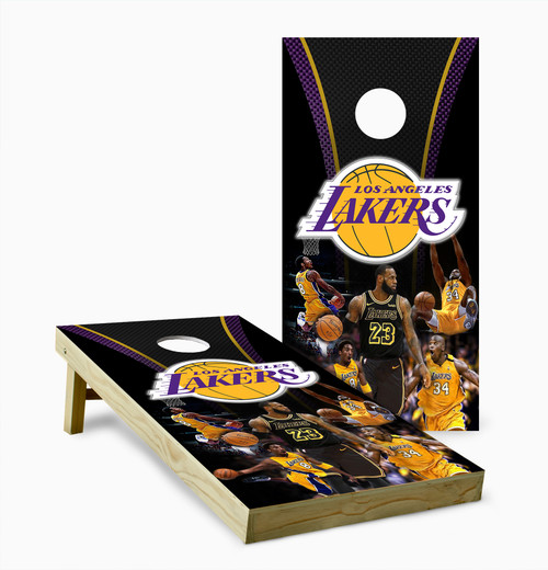 Los Angeles Lakers Version 4 Cornhole Set with Bags