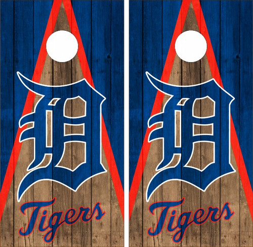 Detroit Tigers Throwback Logo Vinyl Wraps/Skins - Set of 2