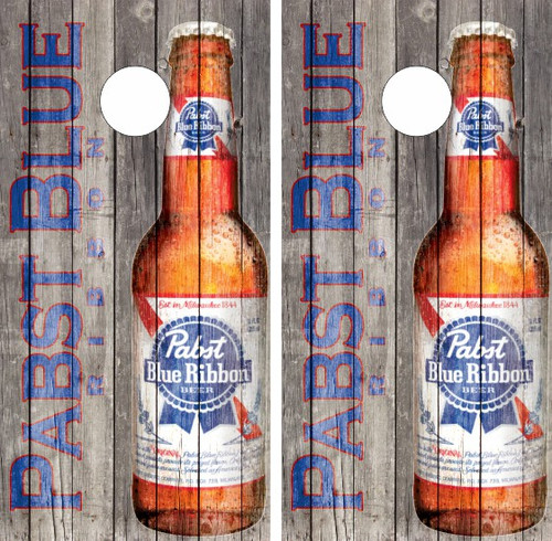 Pabst Blue Ribbon Cornhole Wraps - Set of 2 - Custom Cornhole, LLC