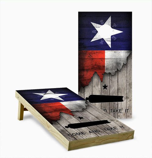 Texas Flag Come and Take It Cornhole Set with Bags