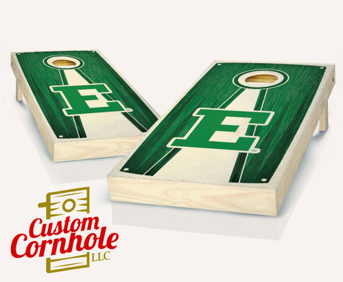 Eastern Michigan Stained Pyramid Cornhole Set with Bags