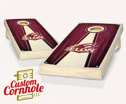 Elon Stained Pyramid Cornhole Set with Bags