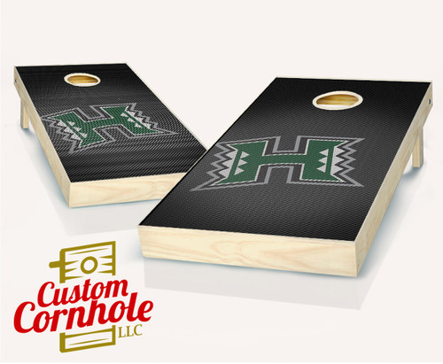 Hawaii Warriors Slanted Cornhole Set with Bags