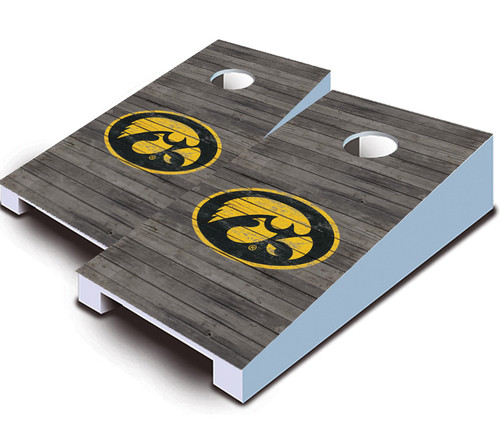 Iowa Hawkeyes Distressed Tabletop Set with Bags