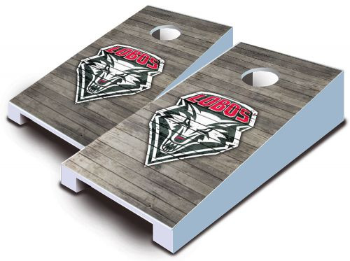 New Mexico Lobos Distressed Tabletop Set with Bags