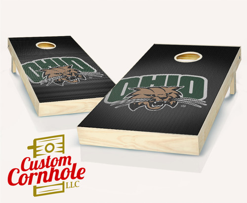 Ohio Bobcats Slanted Cornhole Set with Bags