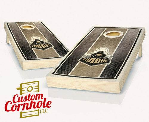 Purdue Stained Stripe Cornhole Set with Bags