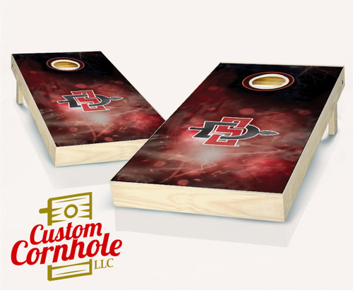 San Diego State Aztecs Smoke Cornhole Set with Bags