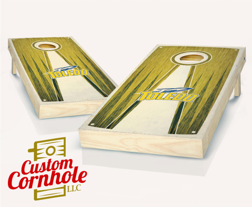Toledo Stained Pyramid Cornhole Set with Bags