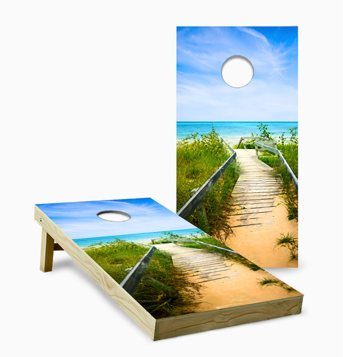 Beach Dock Cornhole Set with Bags
