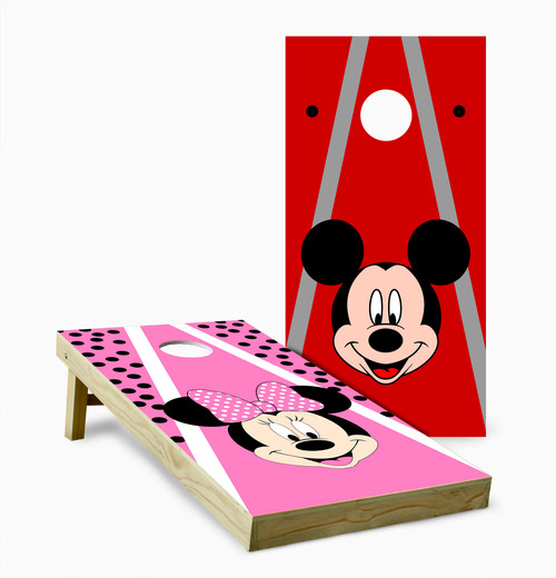 Mickey and Minnie Mouse Cornhole Set with Bags