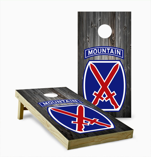 10th Mountain Patch Cornhole Set with Bags