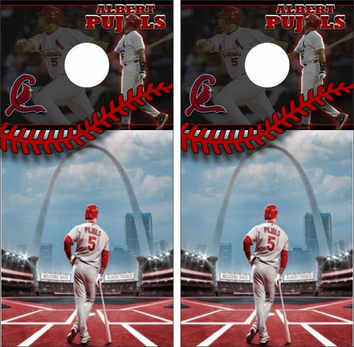 St. Louis Cardinals Albert Pujols Cornhole Wraps - Set of 2